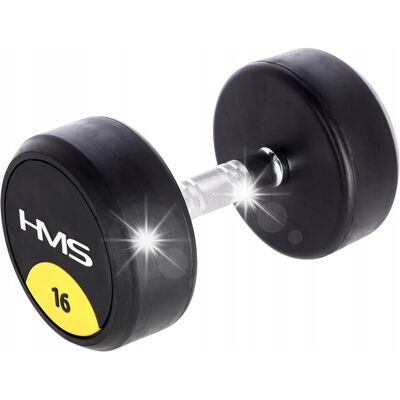 Hantla Gumowana Sztangielka Ciężarek 16kg HMS Hantel Hantelek Do Ćwiczeń Hantla Gumowana Sztangielka Ciężarek 16kg HMS Hantel Hantelek Do Ćwiczeń