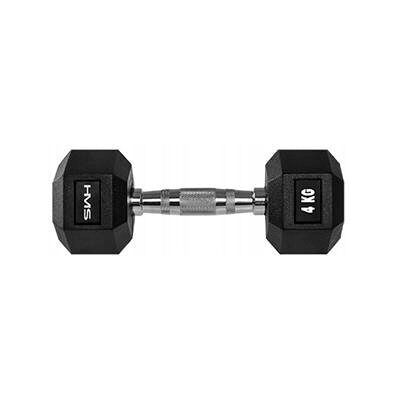 Hantla Hantel HEX 4kg Obciążnik do Ćwiczeń Treningu na Siłownie w Domu HMS Hantla Hantel HEX 4kg Obciążnik do Ćwiczeń Treningu na Siłownie w Domu HMS