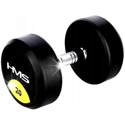 Hantla Hantelka Treningowa Do Ćwiczeń Siłowych 20kg HMS Ciężarek Solidny Hantla Hantelka Treningowa Do Ćwiczeń Siłowych 20kg HMS Ciężarek Solidny