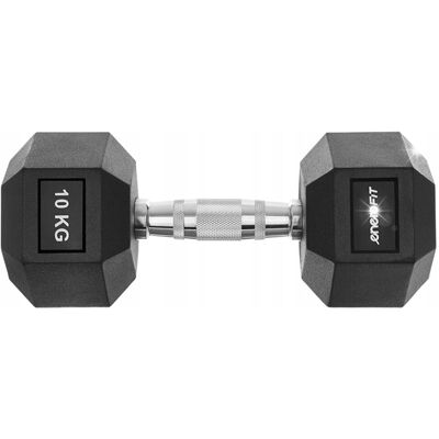 Enero Hantla Hex Ogumowana 10kg Chromowana Hantelka DO Ćwiczeń Enero Hantla Hex Ogumowana 10kg Chromowana Hantelka DO Ćwiczeń