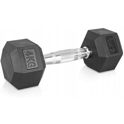 HANTLA SZEŚCIOKĄTNA INSPORTLINE HEXCLUSIVE 4 KG ANTYPOŚLIZGOWE UCHWYTY HANTLA SZEŚCIOKĄTNA INSPORTLINE HEXCLUSIVE 4 KG ANTYPOŚLIZGOWE UCHWYTY