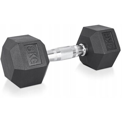 HANTLA SZEŚCIOKĄTNA INSPORTLINE HEXCLUSIVE 8 KG ANTYPOŚLIZGOWE UCHWYTY HANTLA SZEŚCIOKĄTNA INSPORTLINE HEXCLUSIVE 8 KG ANTYPOŚLIZGOWE UCHWYTY