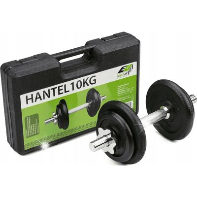 EB Fit Hantla Sztangielka Regulowana 10kg Do Ćwiczeń Treningu Żeliwna Fitness Moc EB Fit Hantla Sztangielka Regulowana 10kg Do Ćwiczeń Treningu Żeliwna Fitness Moc