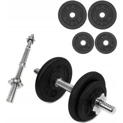 SPORT FOR FUN HANTLA ŻELIWNA 1x10kg gryf Talerze zestaw 10kg SPORT FOR FUN HANTLA ŻELIWNA 1x10kg gryf Talerze zestaw 10kg