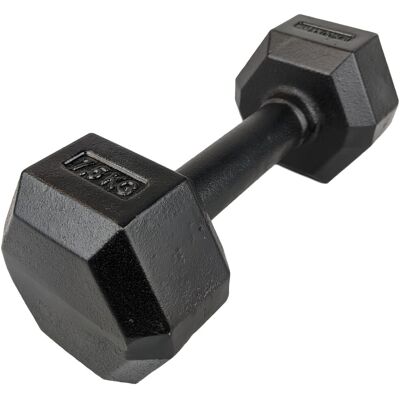 Hantla żeliwna HEX hexagonalna KAWMET 7,5kg Hantla żeliwna HEX hexagonalna KAWMET 7,5kg