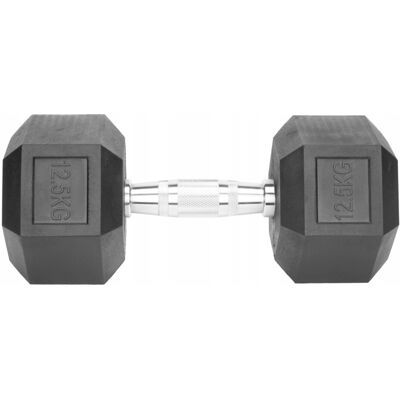 Gess HANTLA ŻELIWNY DO ĆWICZEŃ GUMOWANY ŻELIWNY 12,5KG HEX HANTEL SPORT W DOMU Gess HANTLA ŻELIWNY DO ĆWICZEŃ GUMOWANY ŻELIWNY 12,5KG HEX HANTEL SPORT W DOMU