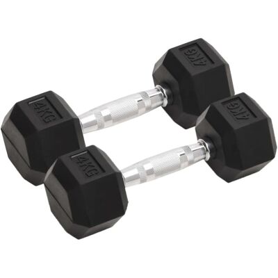 vidaXL Hantle, 2 szt., 8 kg, żeliwne vidaXL Hantle, 2 szt., 8 kg, żeliwne