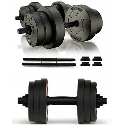 AbarQs HANTLE 20KG ZESTAW 2X10KG TRENING SIŁOWNIA FITNESS AbarQs HANTLE 20KG ZESTAW 2X10KG TRENING SIŁOWNIA FITNESS