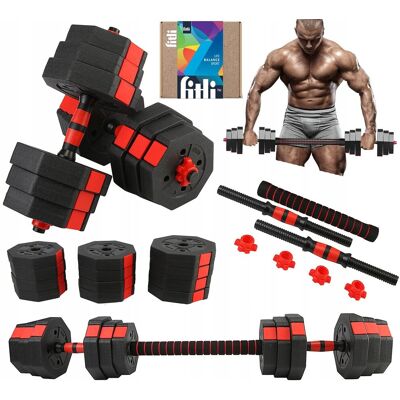 Fitli Hantle 2x10kg Bitumiczne Regulowane ZESTAW 20kg Fitli Hantle 2x10kg Bitumiczne Regulowane ZESTAW 20kg