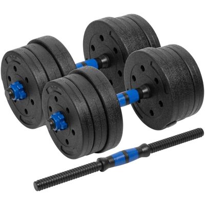 Hantle bitumiczne regulowane z łącznikiem 2x10kg REBEL ACTIVE Hantle bitumiczne regulowane z łącznikiem 2x10kg REBEL ACTIVE