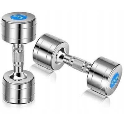 Hantle chromowane stałe HMS 2x 9 kg ZESTAW HANTLI CHROM Hantle chromowane stałe HMS 2x 9 kg ZESTAW HANTLI CHROM