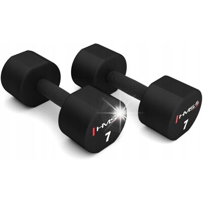 HMS Hantle Hantelki Ciężarki Fitness Obciążniki do Ćwiczeń Zestaw 2x 7kg 2x7kg HMS Hantle Hantelki Ciężarki Fitness Obciążniki do Ćwiczeń Zestaw 2x 7kg 2x7kg