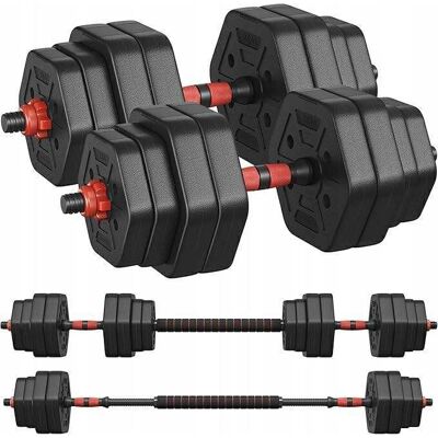 Hantle powlekane/gumowane regulowane Songmics 2x 15 kg Hantle powlekane/gumowane regulowane Songmics 2x 15 kg
