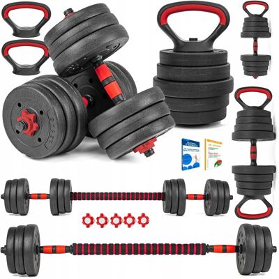 Hantle regulowane 6w1 sztanga kettlebell Sapphire SG-1110K 2x10kg Hantle regulowane 6w1 sztanga kettlebell Sapphire SG-1110K 2x10kg