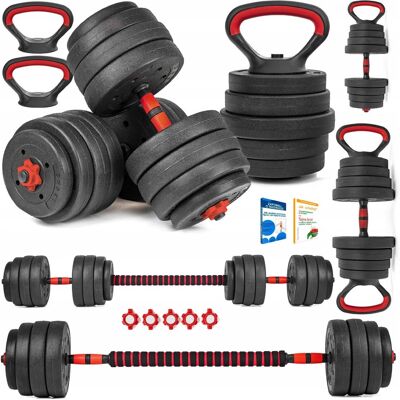 Hantle regulowane 6w1 sztanga kettlebell Sapphire SG-1120K 2x20kg Hantle regulowane 6w1 sztanga kettlebell Sapphire SG-1120K 2x20kg