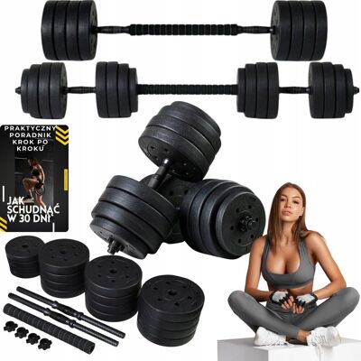 Inny producent Hantle regulowane bitumiczne sztanga 40kg zestaw hantli 2x20kg SZTANGA Inny producent Hantle regulowane bitumiczne sztanga 40kg zestaw hantli 2x20kg SZTANGA