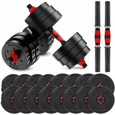 4FIZJO Hantle regulowane do ćwiczeń 2x20kg Zestaw 40kg 4FIZJO Hantle regulowane do ćwiczeń 2x20kg Zestaw 40kg