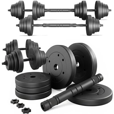 AbarQs HANTLE REGULOWANE Z FUNKCJĄ SZTANGI 30 kg 2 x 15kg AbarQs HANTLE REGULOWANE Z FUNKCJĄ SZTANGI 30 kg 2 x 15kg