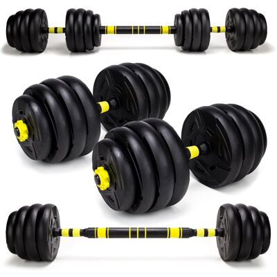 AbarQs HANTLE REGULOWANE Z FUNKCJĄ SZTANGI 40 kg 2 x 20 KG AbarQs HANTLE REGULOWANE Z FUNKCJĄ SZTANGI 40 kg 2 x 20 KG