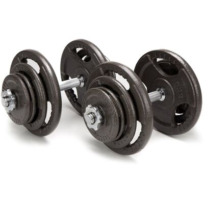 Hantle treningowe żeliwne AbarQs 40KG 2x20kg Hantle treningowe żeliwne AbarQs 40KG 2x20kg