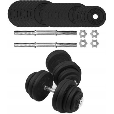 Inny producent HANTLE ŻELIWNE 2x35 kg gryf Talerze zestaw 70kg Inny producent HANTLE ŻELIWNE 2x35 kg gryf Talerze zestaw 70kg