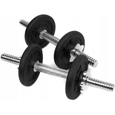 SPORT FOR FUN HANTLE ŻELIWNE 2x5kg gryf Talerze zestaw 10kg SPORT FOR FUN HANTLE ŻELIWNE 2x5kg gryf Talerze zestaw 10kg