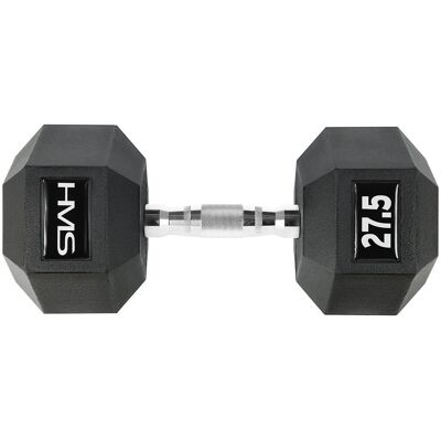 HMS Hex-Pro 27,5 kg hantle - Sześciokątny kształt, Ergonomiczny uchwyt, Wytrzymała powłoka - Sprzęt fitness HMS Hex-Pro 27,5 kg hantle - Sześciokątny kształt, Ergonomiczny uchwyt, Wytrzymała powłoka - Sprzęt fitness
