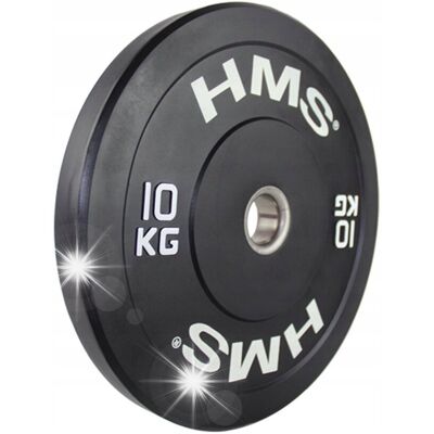 HMS Talerz Olimpijski Obciążenie Na Gryf Do Treningu Siłowego 10kg Bumper HMS Talerz Olimpijski Obciążenie Na Gryf Do Treningu Siłowego 10kg Bumper