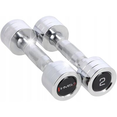 HMS Zestaw Hantle Hantelki Ciężarki Do Ćwiczeń Fitness Treningu 2x2kg Mocne HMS Zestaw Hantle Hantelki Ciężarki Do Ćwiczeń Fitness Treningu 2x2kg Mocne