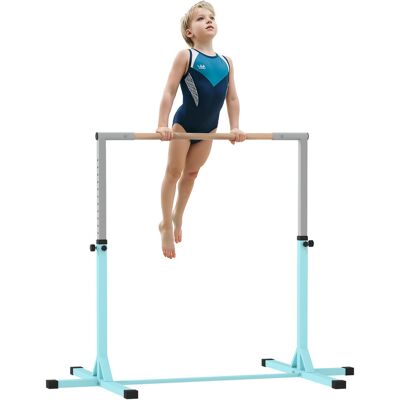 HOMCOM Drążek gimnastyczny, 13-stopniowy, stal, do 75 kg, jasnoniebieski HOMCOM Drążek gimnastyczny, 13-stopniowy, stal, do 75 kg, jasnoniebieski
