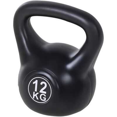 Homcom Kettlebell 12 Kg Hantel Wypełniony Piaskiem Dla Początkujących Do Treningu Siłowego W Domu Homcom Kettlebell 12 Kg Hantel Wypełniony Piaskiem Dla Początkujących Do Treningu Siłowego W Domu