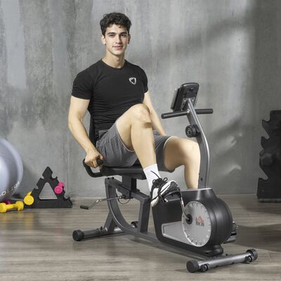 Yulinland HOMCOM Rower Treningowy z Monitorem LCD, Rower Stacjonarny z Cichym 8-stopniowym Magnetycznym Oporom, Regulowanym Siedzeniem i Oparciem, Sprzęt do Ć.. Yulinland HOMCOM Rower Treningowy z Monitorem LCD, Rower Stacjonarny z Cichym 8-stopniowym Magnetycznym Oporom, Regulowanym Siedzeniem i Oparciem, Sprzęt do Ć..