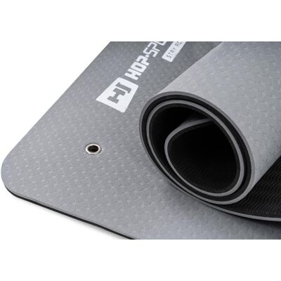 Hop-Sport, Mata fitness TPE z otworami, 0,8cm, szary Hop-Sport, Mata fitness TPE z otworami, 0,8cm, szary