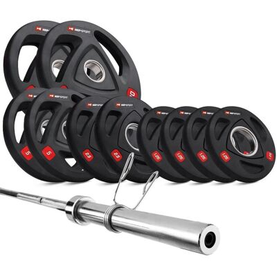Hop-Sport, Zestaw obciążeń olimpijskich, 40kg Hop-Sport, Zestaw obciążeń olimpijskich, 40kg