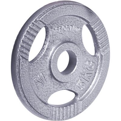 płyta ciężarowa ze stali inSPORTline Hamerton - 5kg, 30mm płyta ciężarowa ze stali inSPORTline Hamerton - 5kg, 30mm