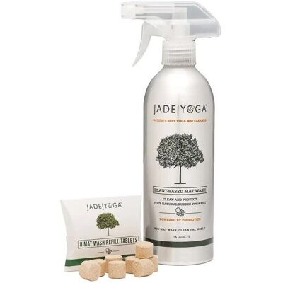JadeYoga Jade Spraj do mat kauczukowych 437 ml z 8 tabletkami uzupełniającymi JadeYoga Jade Spraj do mat kauczukowych 437 ml z 8 tabletkami uzupełniającymi