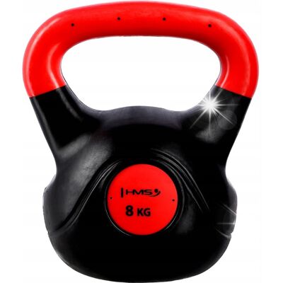 Kettlebell Hantla Hula 8kg Obciążenie Winylowe Do Ćwiczeń HMS Odważnik Kettlebell Hantla Hula 8kg Obciążenie Winylowe Do Ćwiczeń HMS Odważnik