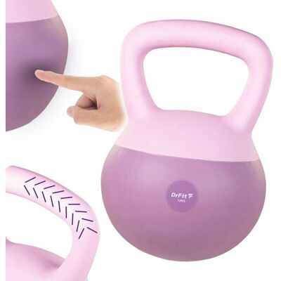 Kettlebell Odważnik Hantla Ciężar Do Ćwiczeń Fitness Fioletowy 12 kg DrFit Kettlebell Odważnik Hantla Ciężar Do Ćwiczeń Fitness Fioletowy 12 kg DrFit