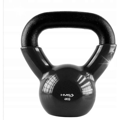 Kettlebell Odważnik Hantla Do Ćwiczeń Kula 4kg Czarna HMS Treningowa Kettlebell Odważnik Hantla Do Ćwiczeń Kula 4kg Czarna HMS Treningowa