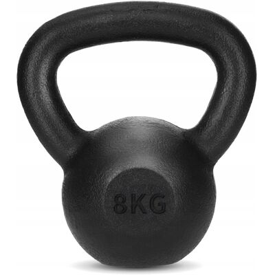 Kettlebell żeliwny 4FIZJO 8 kg Kettlebell żeliwny 4FIZJO 8 kg