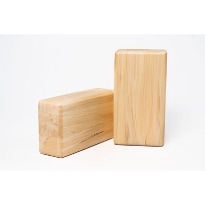 Inny producent Klocki Sosnowe do jogi - 2 sztuki - lakierowane Inny producent Klocki Sosnowe do jogi - 2 sztuki - lakierowane