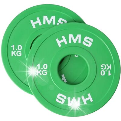 HMS Komplet Talerzy Do Ćwiczeń 2szt Olimpijskie na Gryf Sztangę 2x 1kg Gumowe HMS Komplet Talerzy Do Ćwiczeń 2szt Olimpijskie na Gryf Sztangę 2x 1kg Gumowe