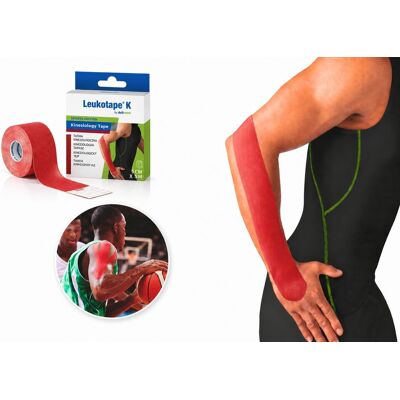 Actimove Leukotape Taśma Do Kinesiotapingu Sportowa Plaster 5cmx5m Czerwony Actimove Leukotape Taśma Do Kinesiotapingu Sportowa Plaster 5cmx5m Czerwony
