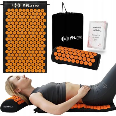 fit.me Mata Do Akupresury Do Masażu Z Kolcami Zdrowotna Relaksująca + Poduszka fit.me Mata Do Akupresury Do Masażu Z Kolcami Zdrowotna Relaksująca + Poduszka
