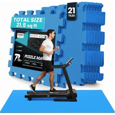 Inny producent Mata do ćwiczeń antypoślizgowa Puzzle 33x33 cm 21 szt Fitness NIEBIESKA Inny producent Mata do ćwiczeń antypoślizgowa Puzzle 33x33 cm 21 szt Fitness NIEBIESKA