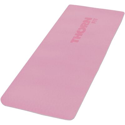 Mata do ćwiczeń damska Thorn Fit treningowa TPE LADY różowa z uchwytem Mata do ćwiczeń damska Thorn Fit treningowa TPE LADY różowa z uchwytem