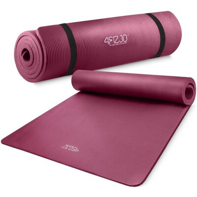 4FIZJO Mata do ćwiczeń fitness i jogi NBR 1,5 cm bordowa 4FIZJO Mata do ćwiczeń fitness i jogi NBR 1,5 cm bordowa