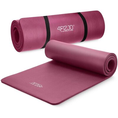 4FIZJO Mata do ćwiczeń fitness i jogi NBR 1 cm bordowa 4FIZJO Mata do ćwiczeń fitness i jogi NBR 1 cm bordowa