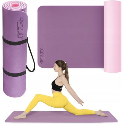 4FIZJO MATA DO ĆWICZEŃ GIMNASTYKI JOGI ANTYPOŚLIZGOWA KARIMATA JOGA FITNESS 6 MM 4FIZJO MATA DO ĆWICZEŃ GIMNASTYKI JOGI ANTYPOŚLIZGOWA KARIMATA JOGA FITNESS 6 MM