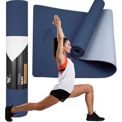 Be4Sport MATA DO ĆWICZEŃ JOGA FITNESS KARIMATA DWUSTRONNA ANTYPOŚLIZGOWA 6mm TPE Be4Sport MATA DO ĆWICZEŃ JOGA FITNESS KARIMATA DWUSTRONNA ANTYPOŚLIZGOWA 6mm TPE
